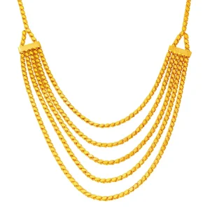 22 Ayar 5 Sıra Pullu Gerdanlık Kolye