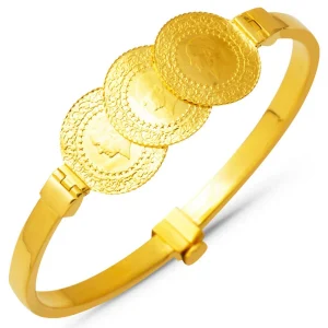 22 Ayar 3 Çeyrek Altınlı Kelepçe Bileklik
